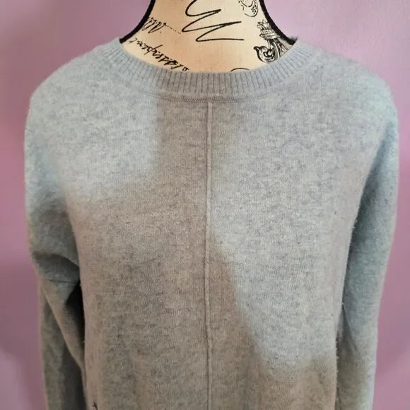 Tahari 100% Cashmere crewneck sweater with pockets - Picture 5 of 11